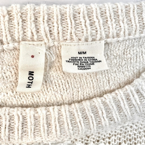 Moth Off-White Textured Knit Sweater - Picture 5 of 8